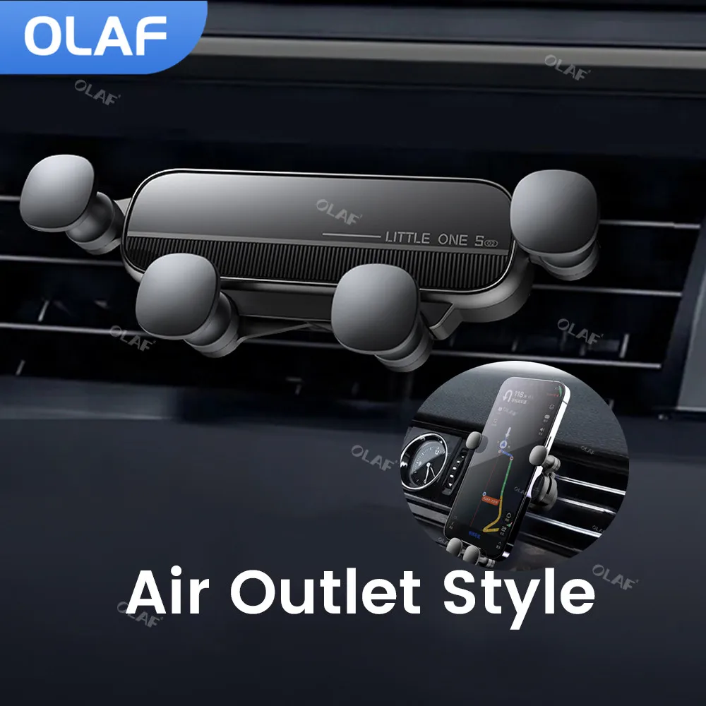 Olaf Gravity Car Phone Holder Air Vent Mount Smartphone GPS Mount Supports For iPhone 13 Xiaomi Samsung Huawei Cell Car Holder