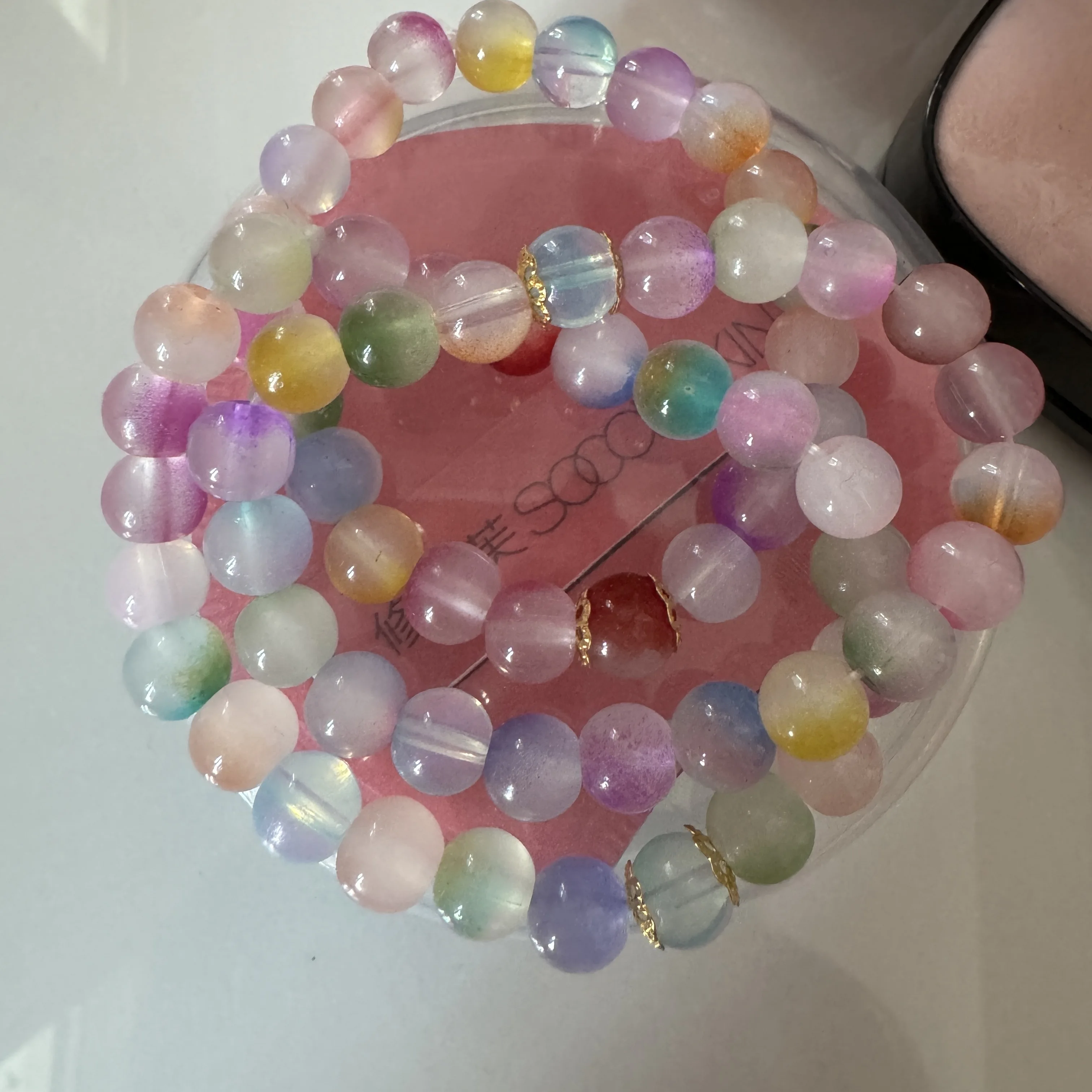 1 قطعة جديد بسيط الخرز كريستال سوار للنساء الفتيات الكورية Ins الأبيض اليشم بودي الجذر أساور الصداقة مجوهرات هدايا