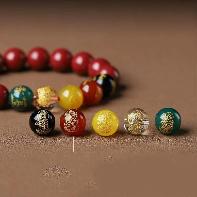 New Five Road God Of Wealth Bracelet Born For The Year Of The Gods Natural Bracelet For Couples Guardian God Wholesale