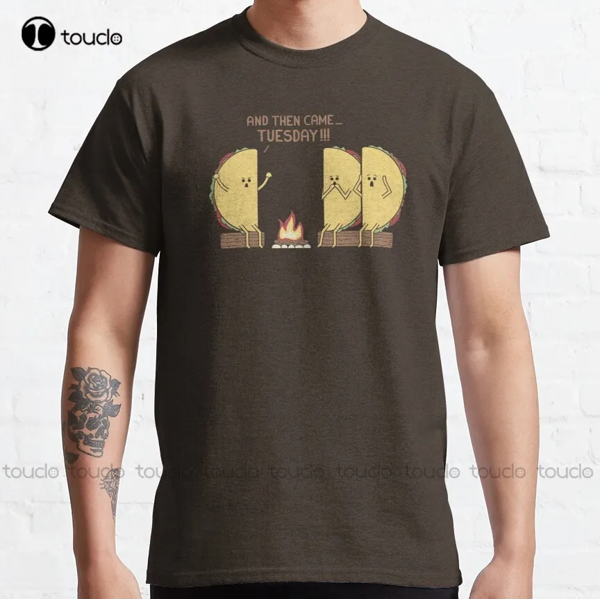 Tuesday Taco Funny Kitchen Classic T-Shirt Anime T Shirts Custom Aldult Teen Unisex Digital Printing Tee Shirt Xs-5Xl