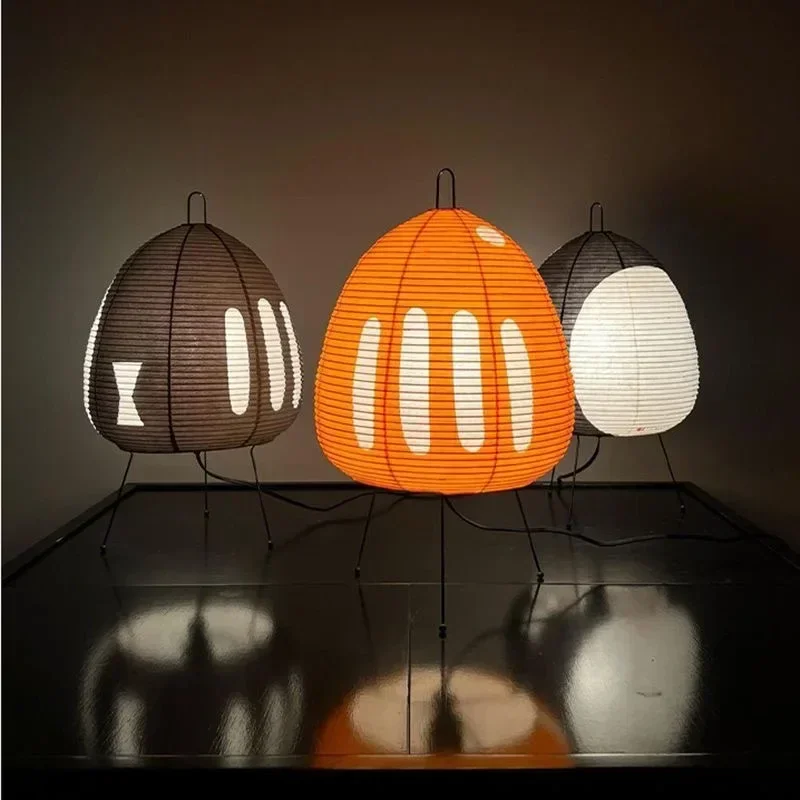 

Modern and Minimalist Japanese Style Akari Rice Paper Table Lamp with A Unique Artistic Style, Featuring A Quiet Wind Floor Lamp