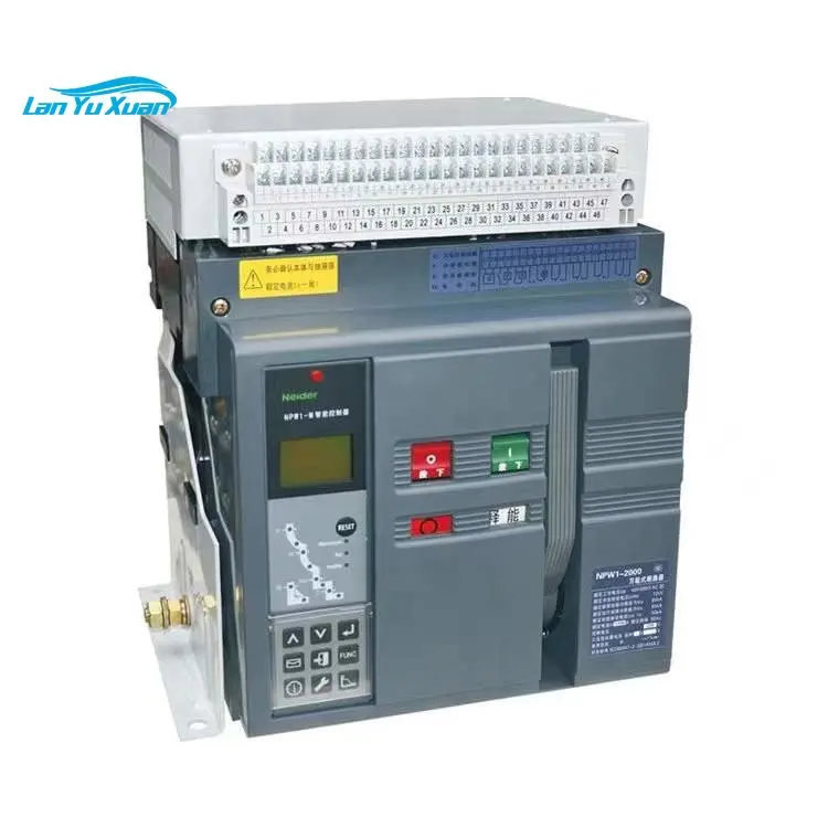 Grey NPW1-2000 3P/4P Intelligent Universal Circuit Breaker Series ACB Fixed Type/stationary Execution