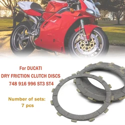Friction Clutch Plates Discs For Ducati 748 916 996 ST3 ST4 M900 S4 S4R DS1000 M1000 999 796 803 1098 1198 848 796 1100