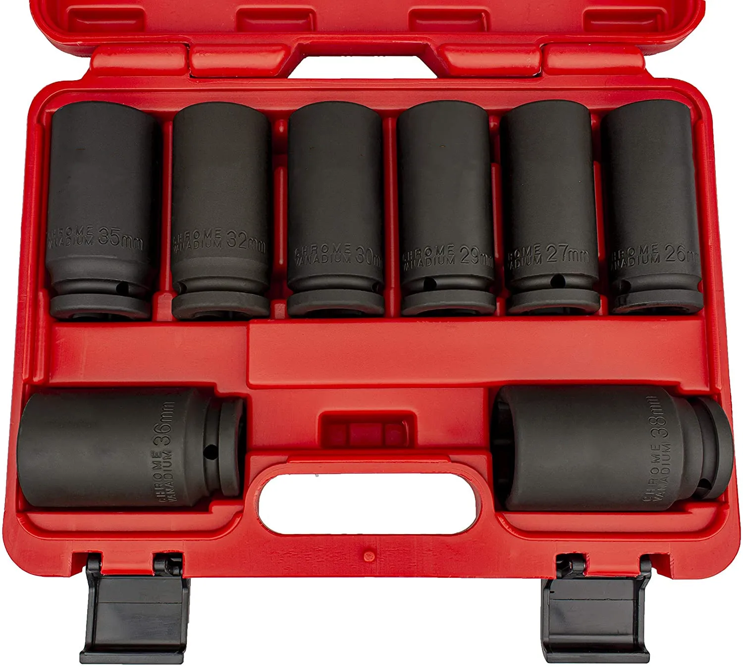 1/2 "12 Hoek Verlengd Pruimenbloesem Mouw Set Pneumatische Elektrische Wrench Assortiment Metrische 26-38 Mm Impact Socket set Gereedschap