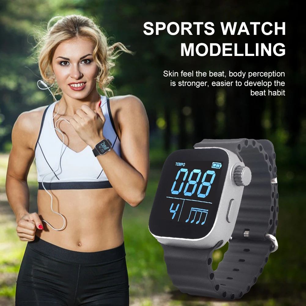 المسرع الذي يمكن ارتداؤه المسرع الذكي حزام قابل للتعديل تهتز المسرع أدوات الموسيقى المسرع للرياضة