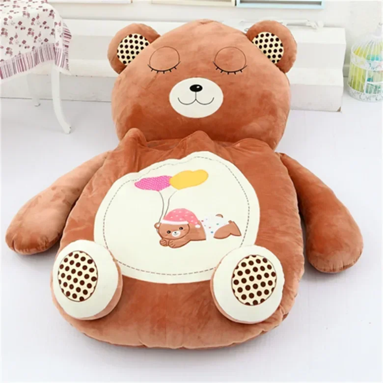 

[Funny] Very cute cartoon Sleeping Bag soft animal Cat Frog Monkey Bear Bed Carpet Tatami Sofa mat Beanbag plush toy kids gift