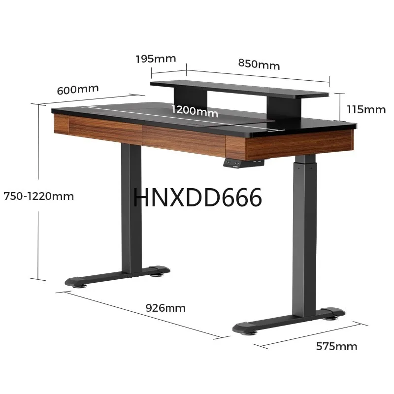 Intelligent dual motor electric lifting table desk