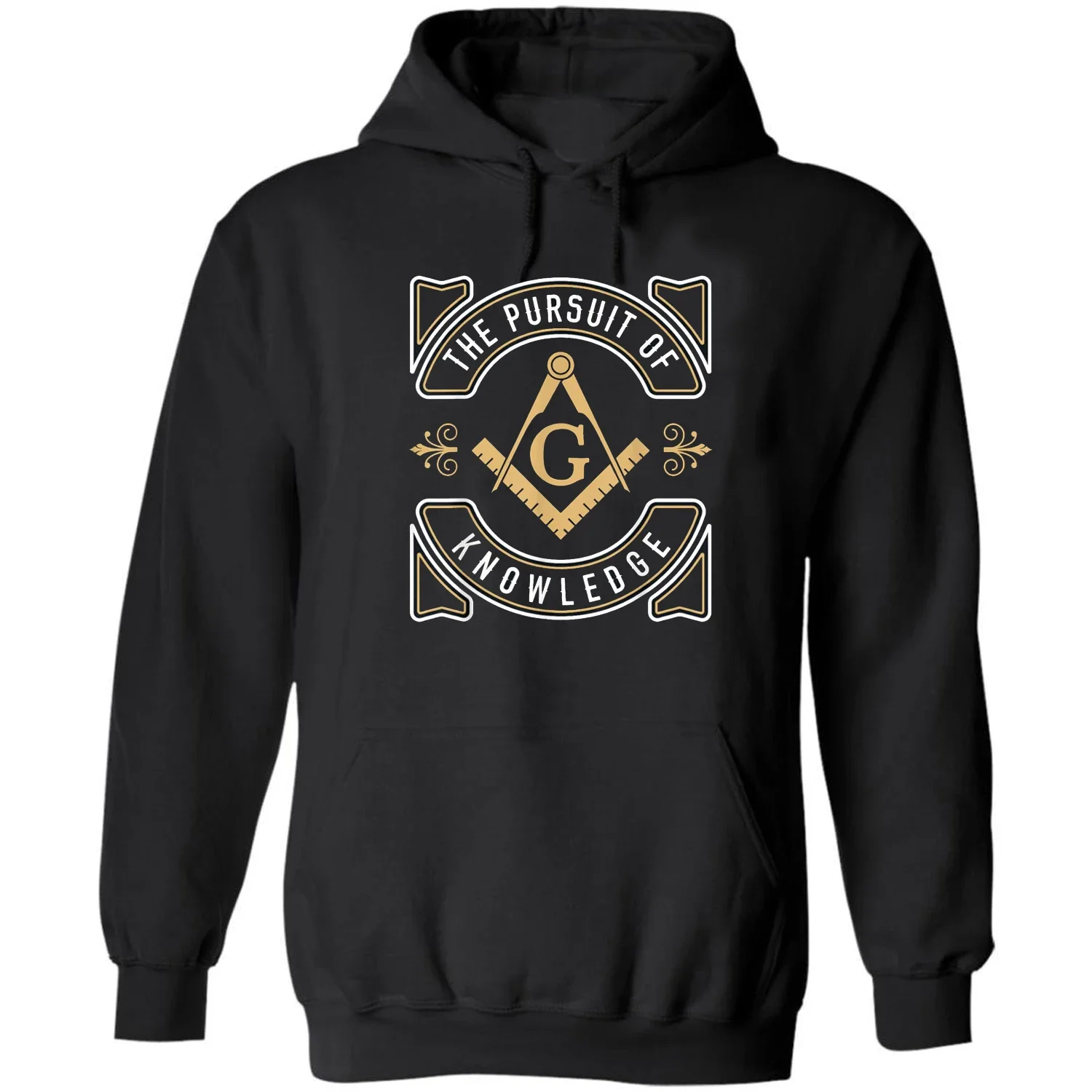

The Pursuit of Knowledge Mason Fraternal Freemason Pullover Hoodie New Comfortable Cotton Casual Mens Sweatshirt Streetwear