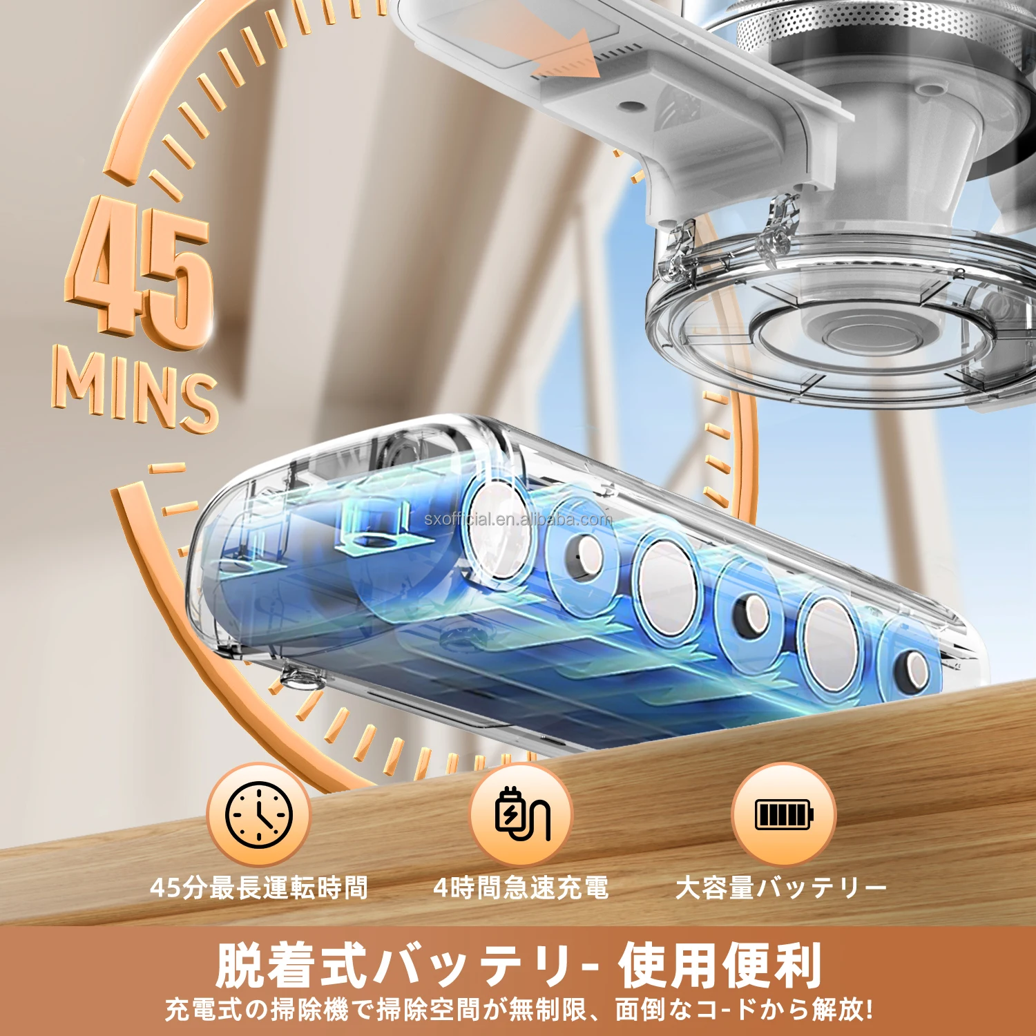 مكنسة كهربائية لاسلكية 8 في 1 |   2200 مللي أمبير شفط فائق |   خفيفة الوزن محمولة للسيارة والفندق