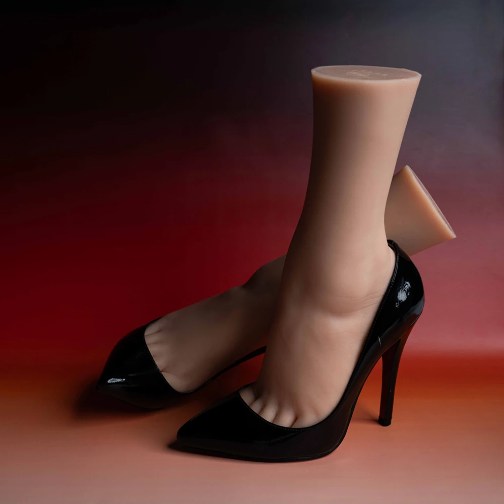 

New Female Silicone Foot Model TG3501 High Simulation Lady Mannequin Feet Fetish Fake Nail Tattoo Art Practice Display Salon