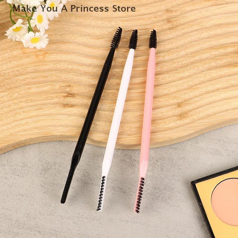 Brosse à sourcils à Double tête, peigne à cils, façonnant les cils, pour le toilettage des sourcils, outil de maquillage réutilisable