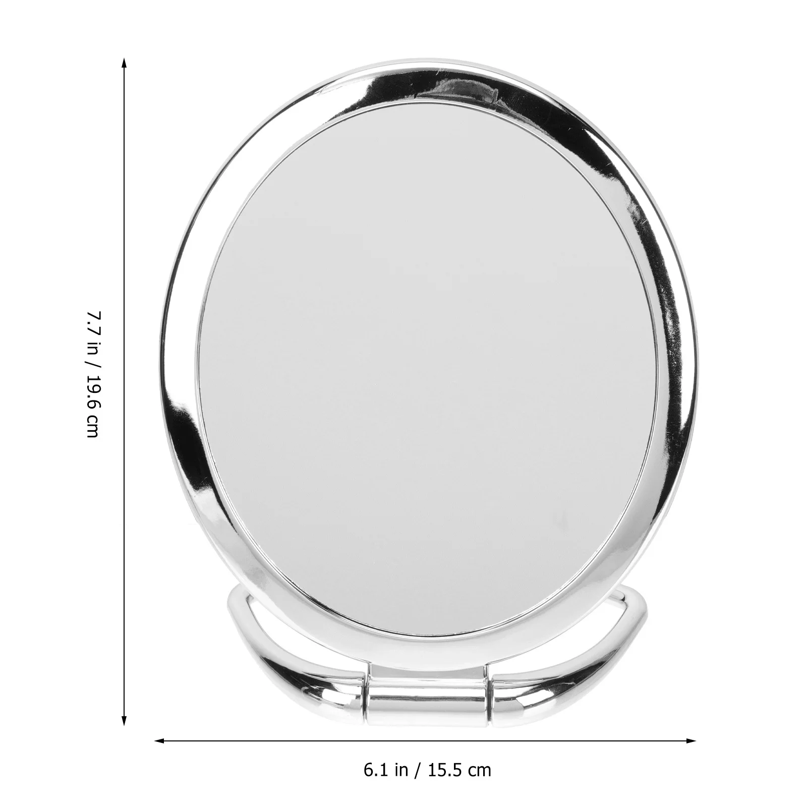 

1Pcs Makeup Mirror Double-Sided Folding Desktop Stable Base High Definition Surface Stylish Mirror for