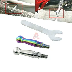 Titanium Motorcycle Lengthen Kick Stand Pivot Screw Peg Stand Protect For Ducati Panigale V4 Streetfighter V4 SF V4S