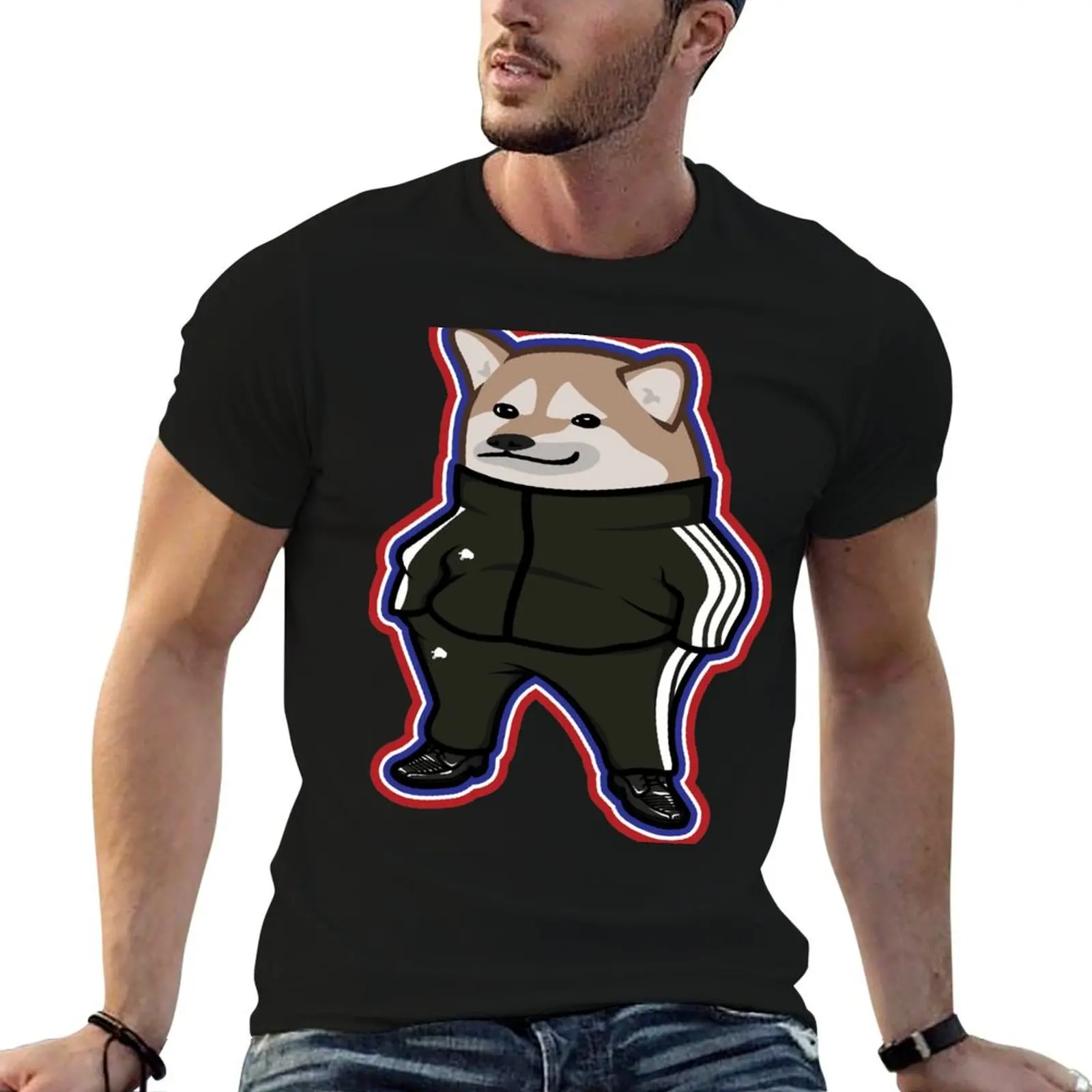 Slav Cheebs with Outlines T-Shirt funny t shirts cotton t shirts for man graphic vintage t shirts designer T-shirt