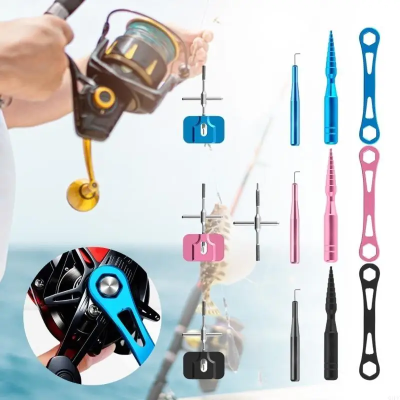Wheel Remover Tool Reel Bearing Pin Spool Remover Disassembling Wrench Fishing Reel Ball Bearing Maintenance