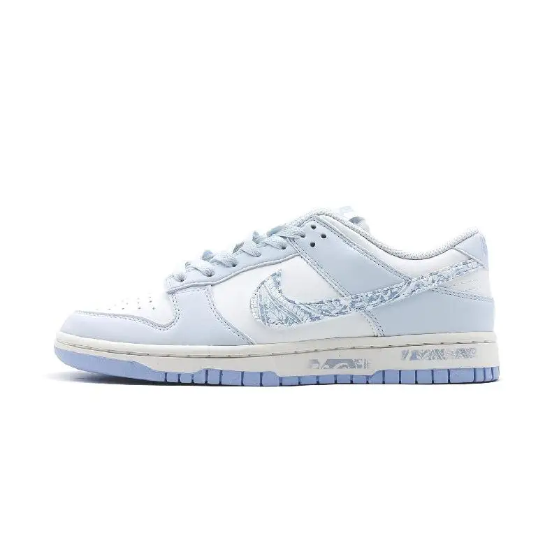 

[На заказ Синий цветок кешью] Nike Dunk Low Next Nature «Синий оттенок» Синий Пейсли Противоскользящая износостойкая обувь для скейтборда с низким верхом