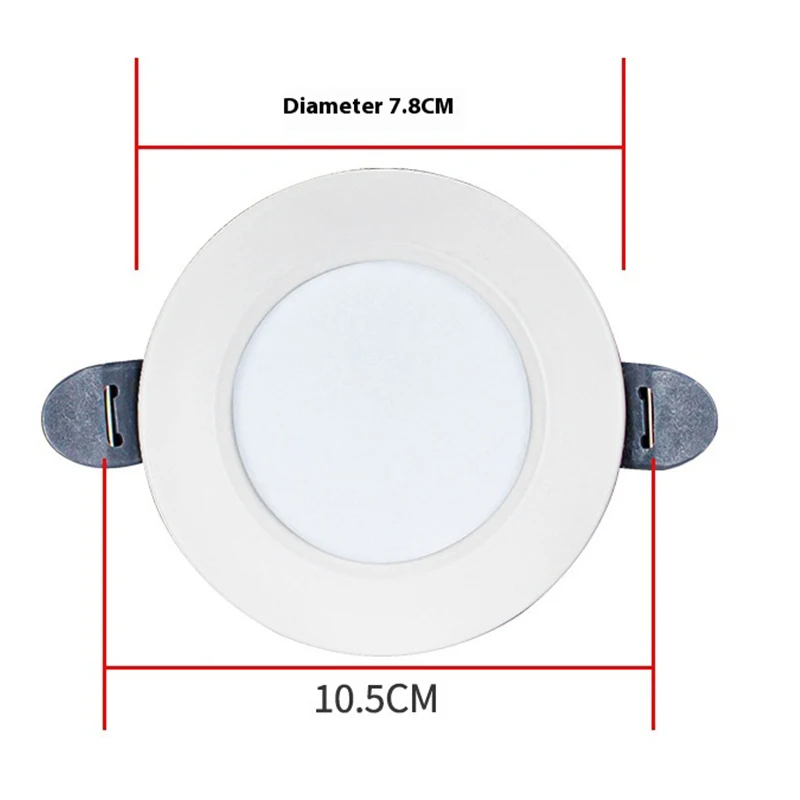 12V -80V 5W LED RV Downlight ceiling light boat embedded lighting Caravan Indoor Lights for Truck RV Wheel Boat Outdoor Camping