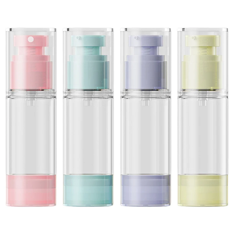 

10 шт., 30 мл, набор вакуумных бутылок, портативный распылитель, лосьон, косметический дозатор для путешествий, туалетные принадлежности, наборы многоразовых бутылок