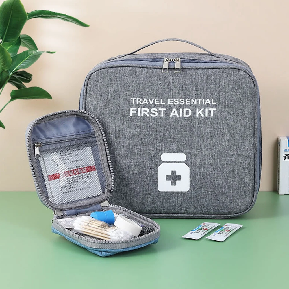 

Family First Aid Kit Portable Outdoor Travel Storage Bag Household Large Capacity Layered Medicine Storage Bag
