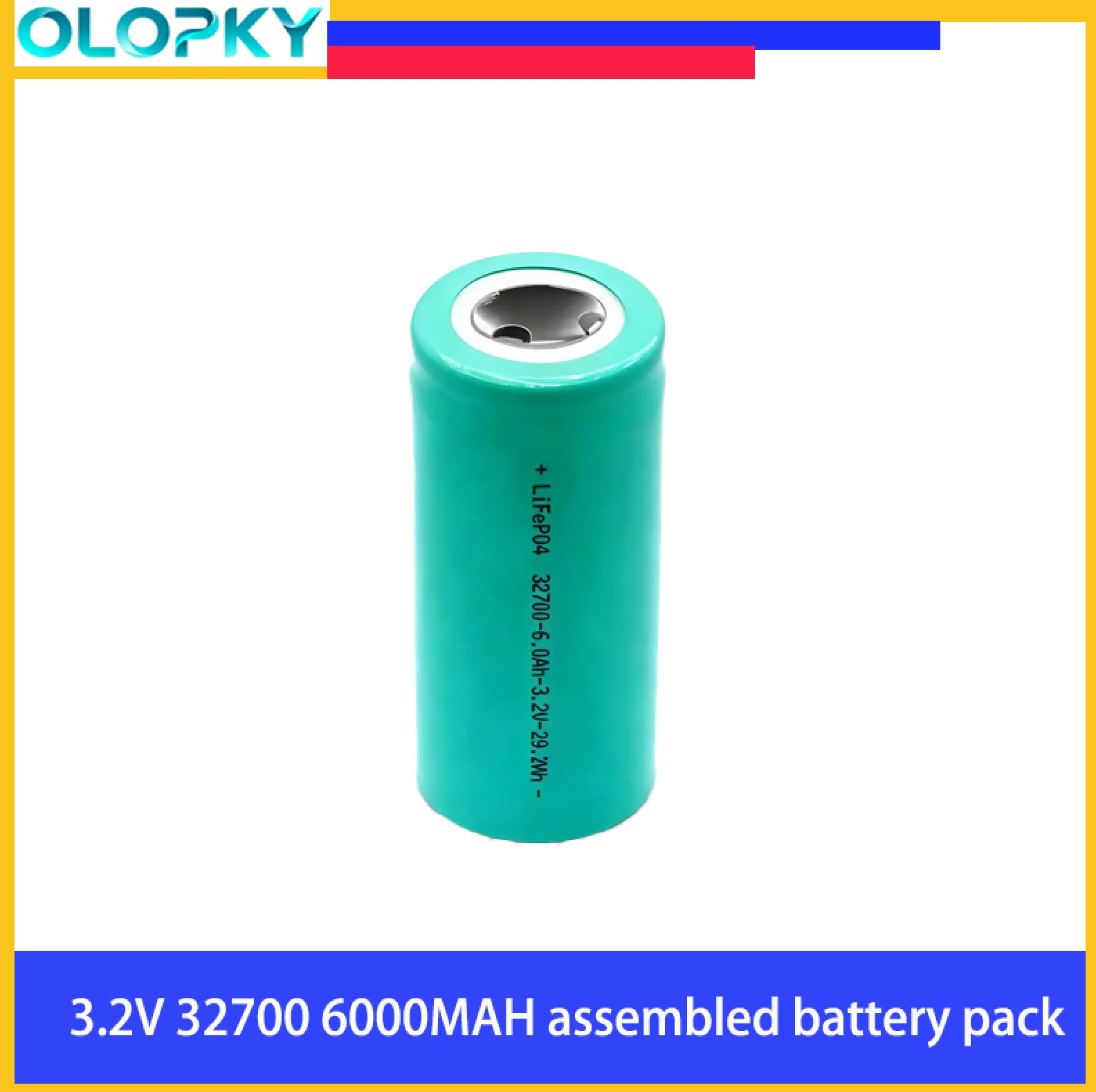 

Литий-железо-фосфатный (LiFePO4) цилиндрический перезаряжаемый аккумулятор 32700 3.2В 6000мАч высокой емкости для электровелосипедов, DIY-сборки 12В, 24В, 48В