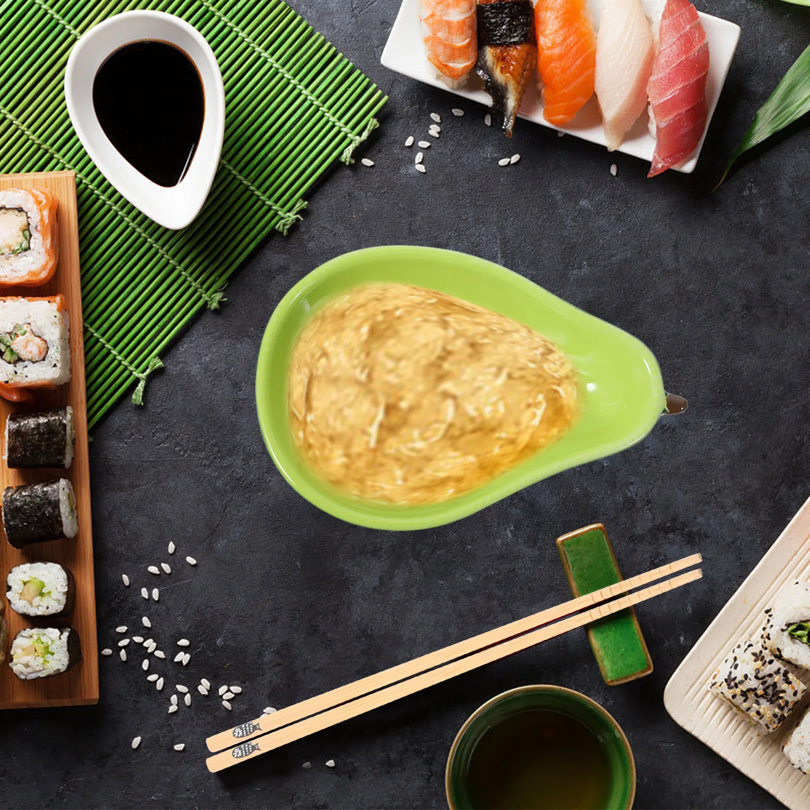 

Avocado Bowl Ceramic Dish Sturdy Food Serving Bowl for Salads Desserts Snacks Household Use Ceramic Dish Dessert Storage Tray