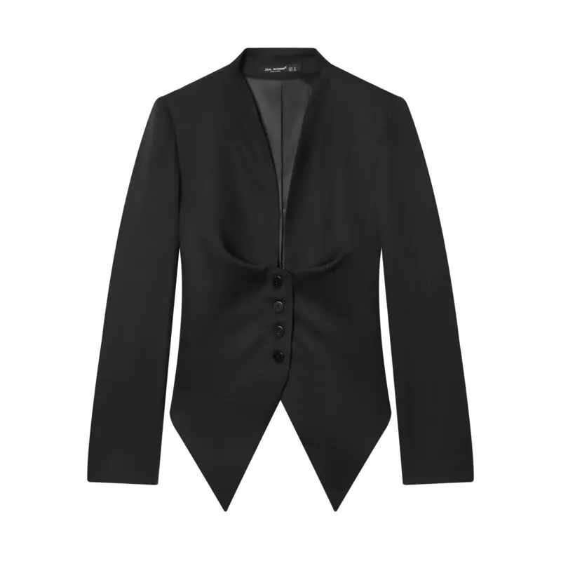 Spring 2026 Women's Slim Fit Long Sleeve Fashionable Small Suit Jacket Stylish Outerwear European Style plus Size Button Closure