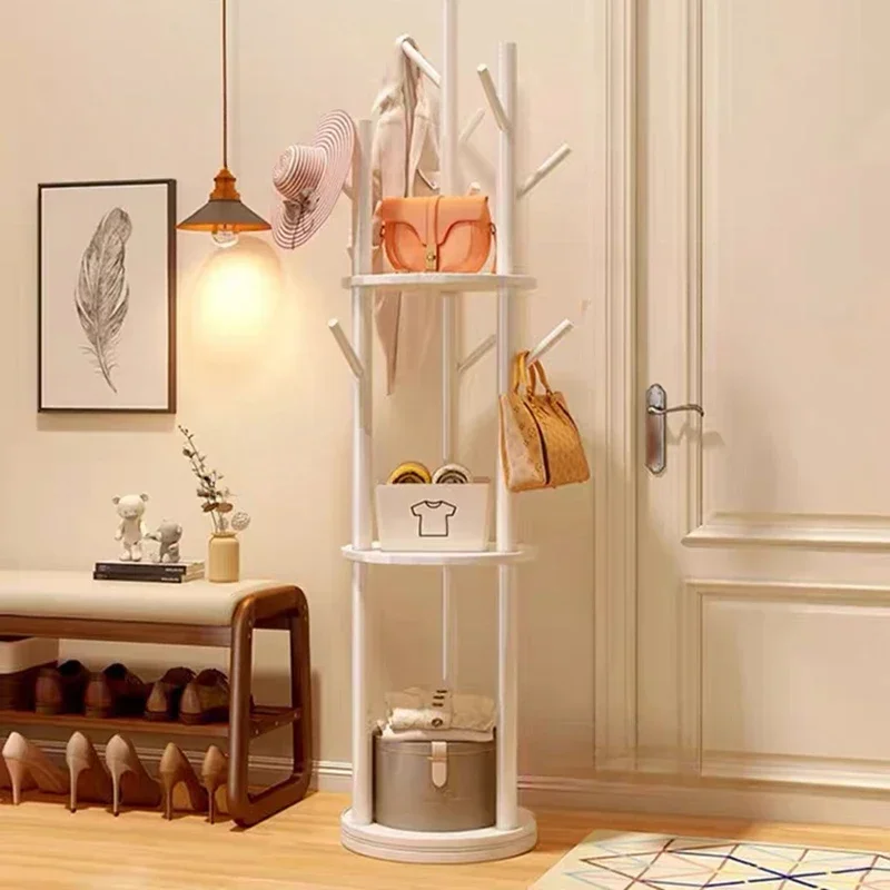 Minimalist Luxury Coat Racks Standing Space Saving Indoor Room Coat Racks Hallway Pants Display Wood Perchero Home Furniture