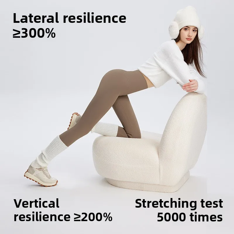 ارتفاع الخصر Fce اصطف اليوغا السراويل النسائية حجم كبير تشديد البطن تابوت السراويل الخريف الشتاء قاعدة طبقة السراويل