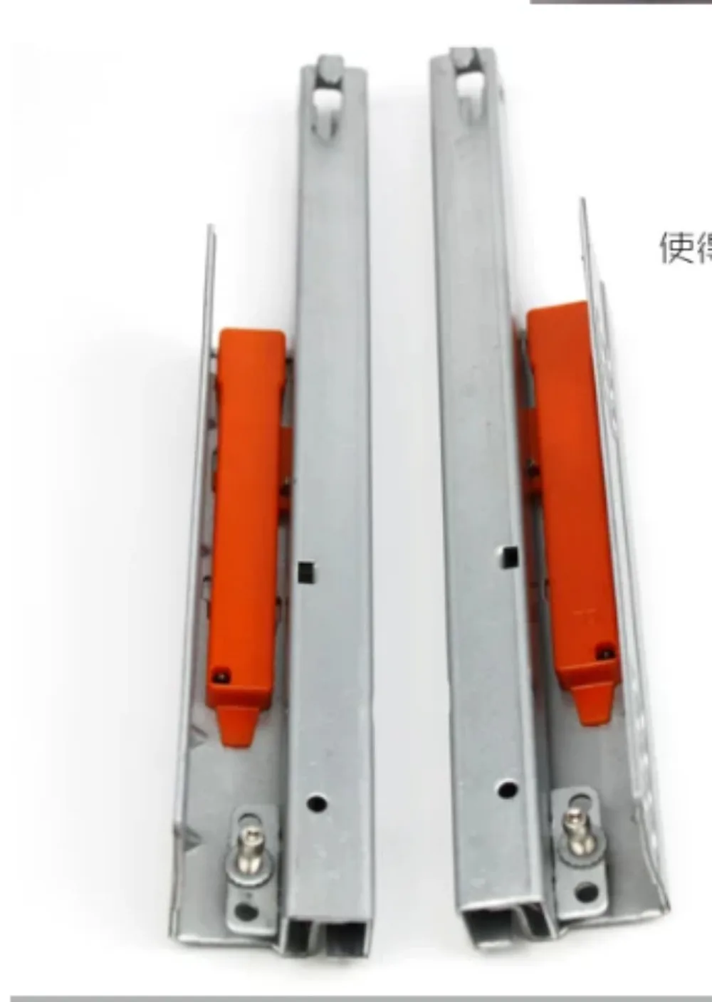 1Pair/ Lot Rebound Press To Release Push Open Under Mount Drawer Slide Rail Runner DTC