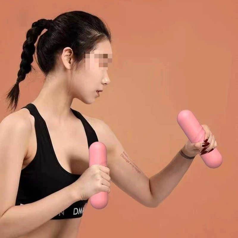 Silicone Coated Dumbbell Bar 1.5KG Home Fitness Yoga Strength Training Non-Slip Hand Grip Ergonomic Design Lightweight