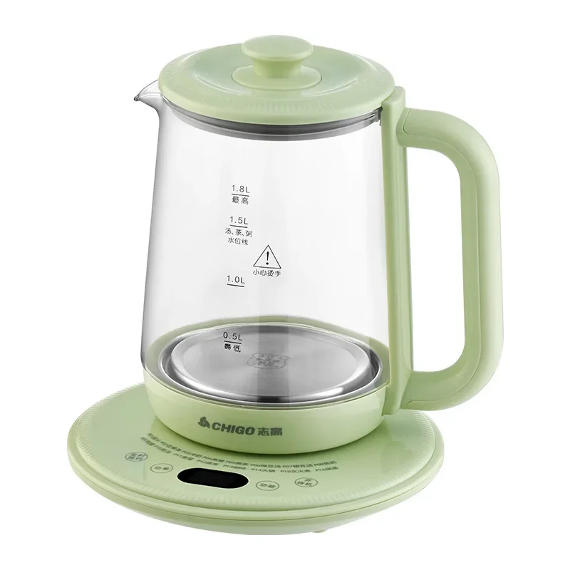 Home Multifunctional Thermostat Kettle, Office Glass Kettle, 1.8L Boil Tea Health Kettle, Intelligent Insulation Kettle