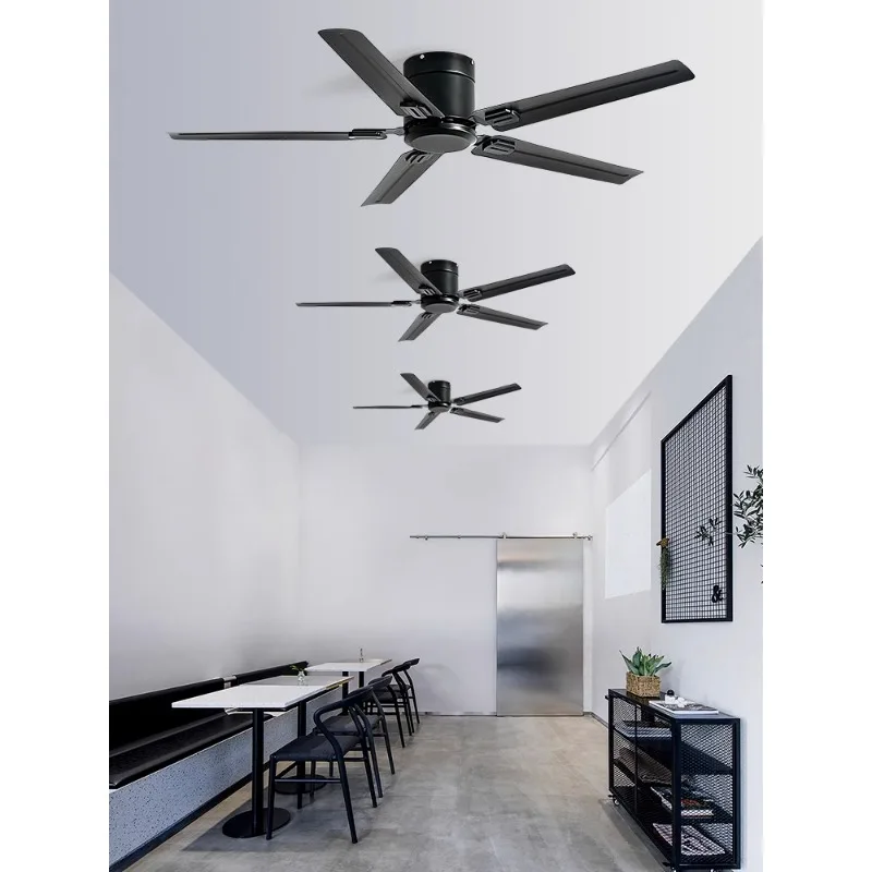 

Simple ceiling fan living room dining room variable frequency retro no lamp silent bedroom