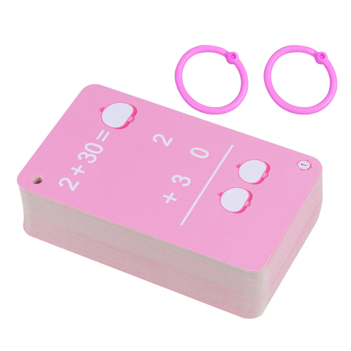 1Set Basic Math Skills Flash Cards for Kids 4 Game for Ages 5 7 9 Early Childhood Education