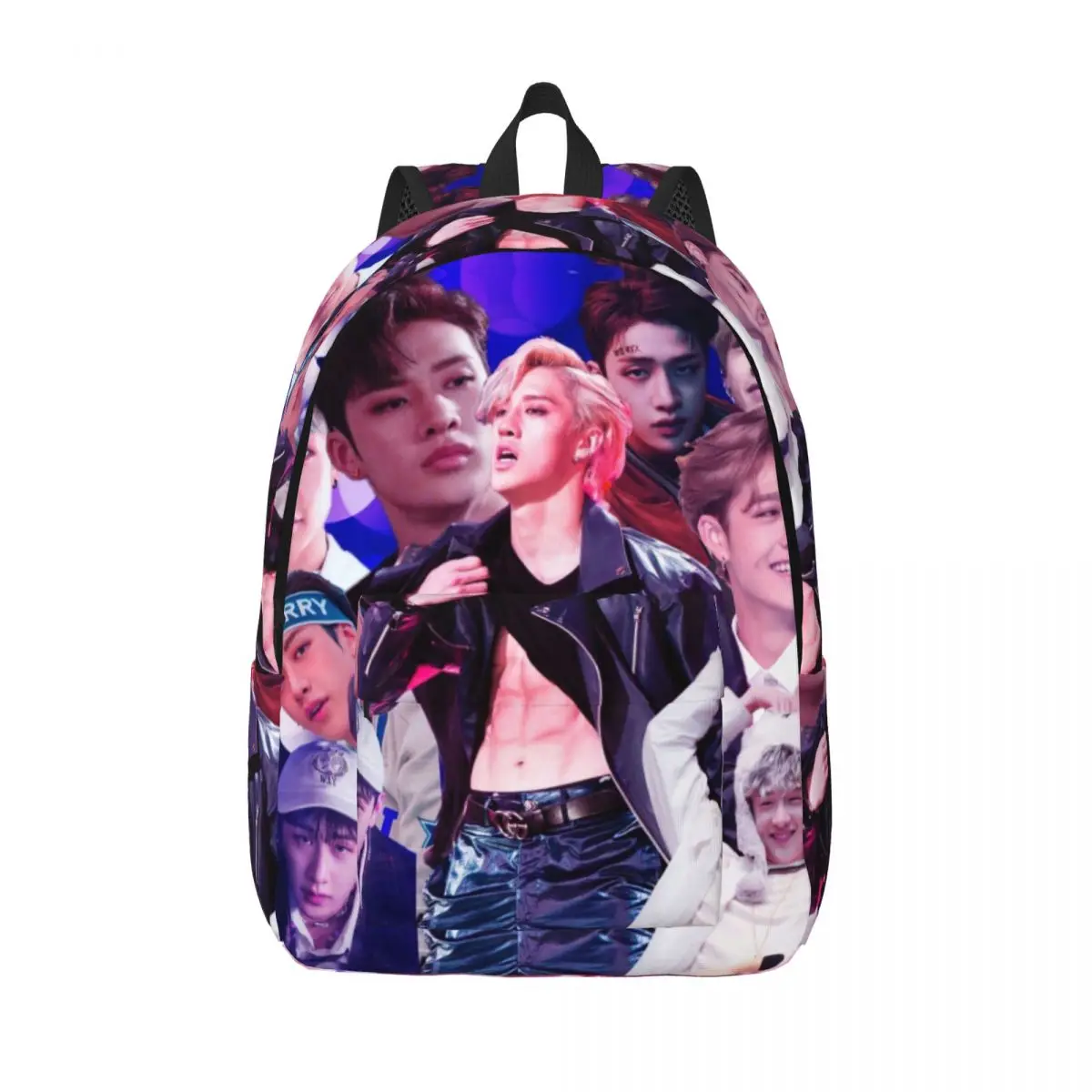 Bang Chan Plecak Chłopiec Dziewczyna K Pop Boy Miękkie plecaki Poliester Kawaii Torby szkolne Trekking Niestandardowy plecak Prezent świąteczny