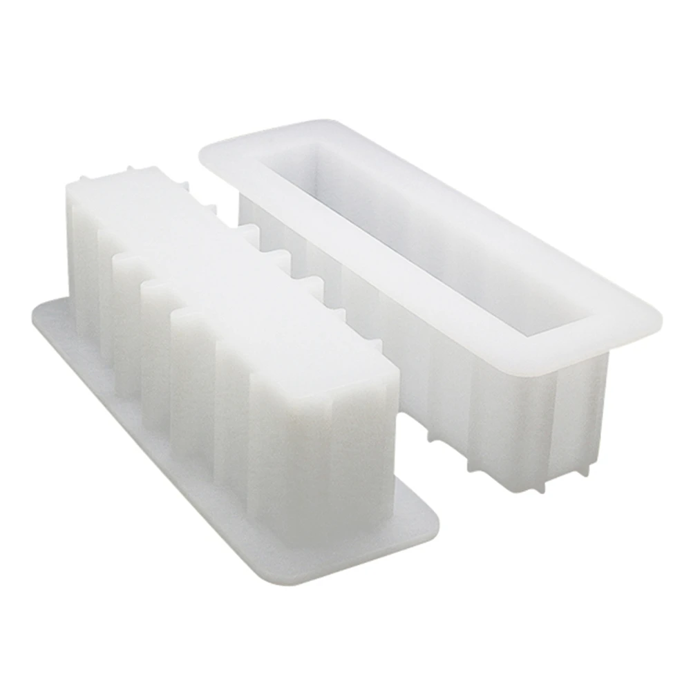 Big Size 1800 ML Long Rectangle Silicone Handmade Soap Mold Diy Hone Kitchen Gadgets