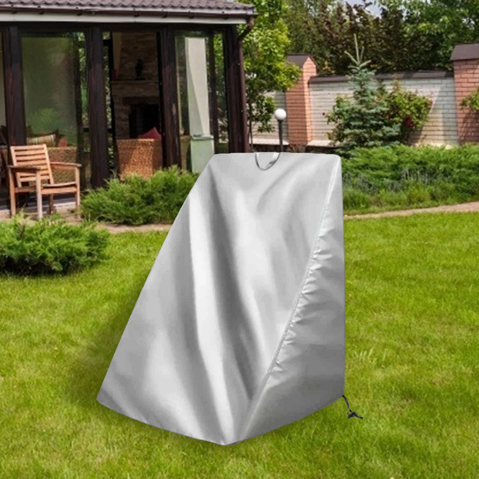 66X63X88cm Garden Hose Reel Cart Cover Waterproof Dustproof Cart Cover Garden Patio Protective Cover for Patio Furniture FU