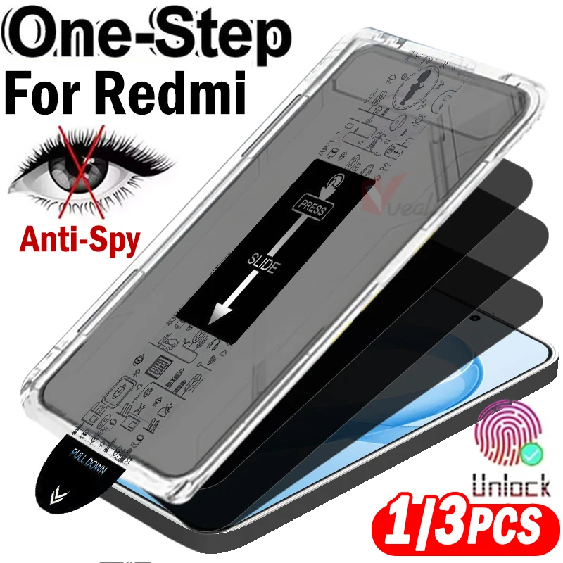 

Easy Installation Dust-Free Privacy Unlock Glass for Xiaomi Redmi K90 Pro Max Screen Protector Redmi K80 Ultra Anti Spy Glass