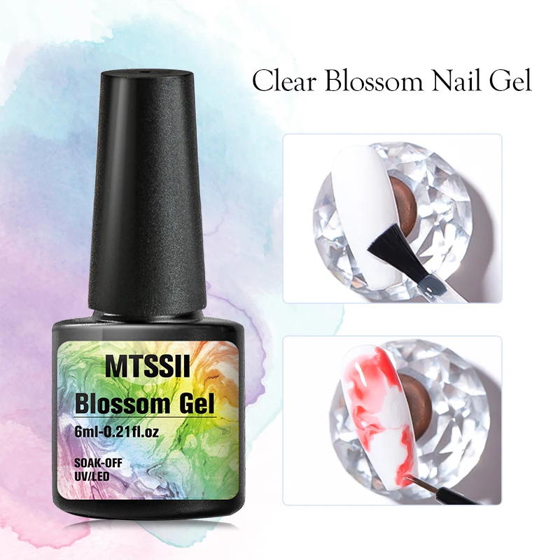 7ml Nail Blooming Gel Blossom Spreading Effect Functional Varnish Easy To Apply For Nail Art Design Home Salon Manicure Pedicure