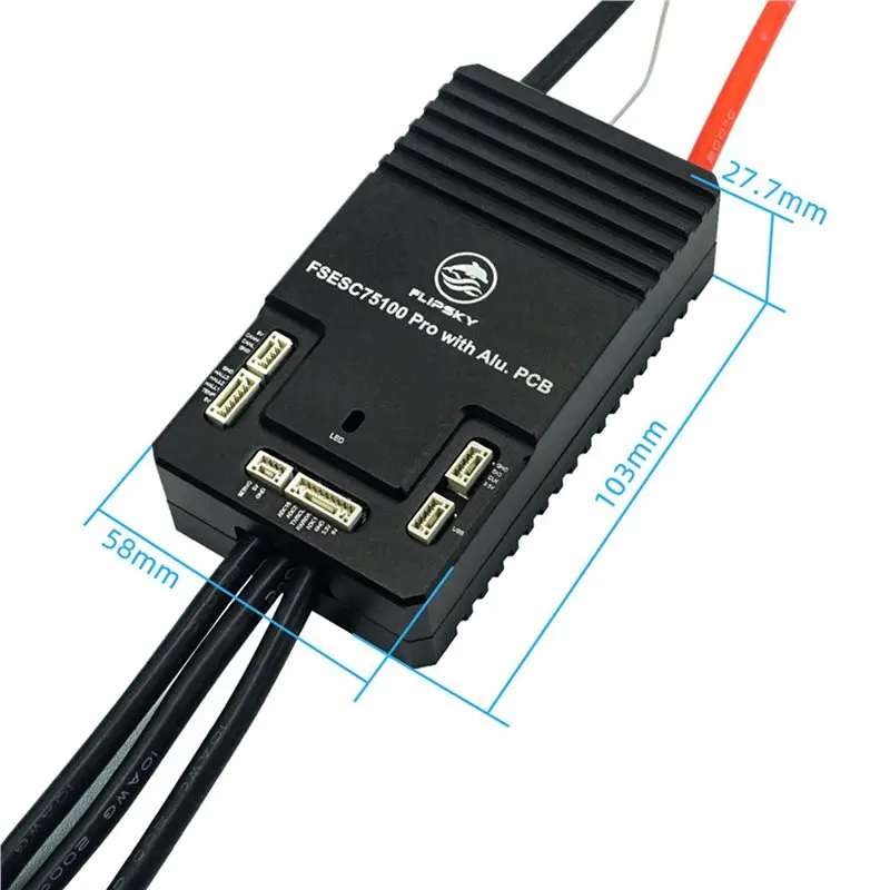 A99I-3X Flipsky 75100 Pro Speed Controller With Aluminum PCB Based On VESC For Electric Skateboard / Scooter