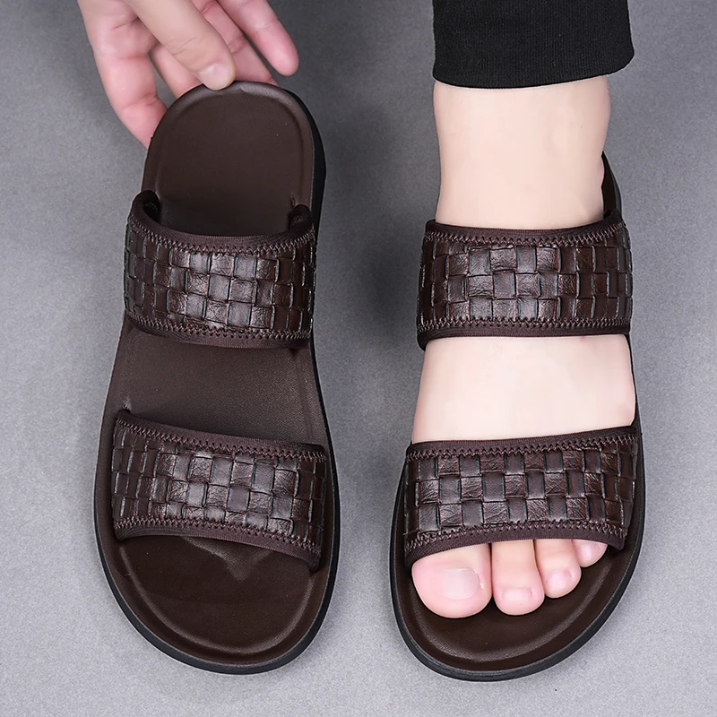 Men's Summer Fashion Simple Anti-Slip Beach Shoes Wear-Resistant Slip-On Sandals for Men-2553 view 6