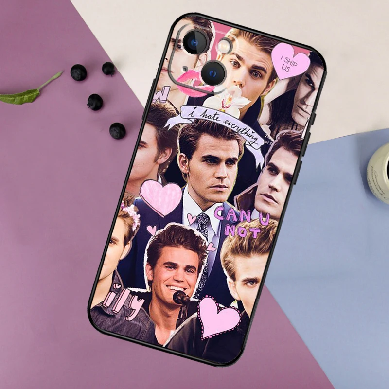 Vampire Diaries Stefan Salvatore Phone Case For iPhone 11 12 13 14 16 15 Pro Max Mini 7 8 Plus X XR XS Max Bumper Cases Cover