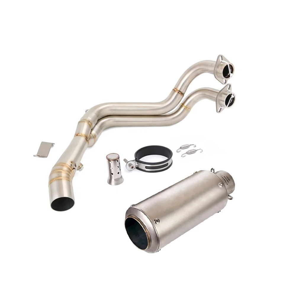 Exhaust Systems YZF R7 2021-2024 For Yamaha MT-07 Whole System Exhaust Header Pipe Muffler Tips Exhausts Pipes