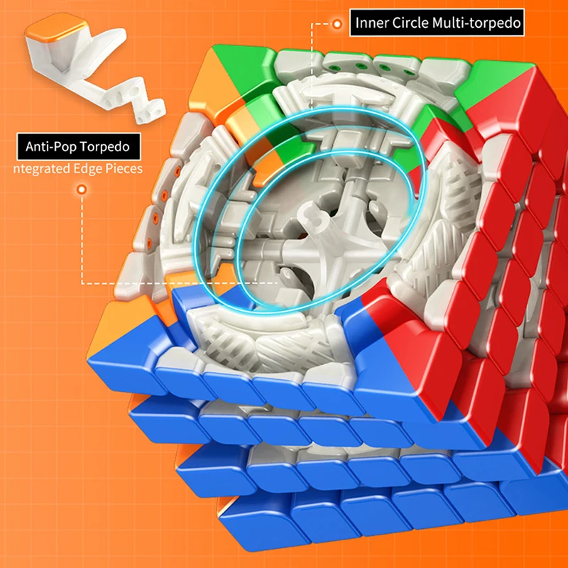 MOYU AoShi WRM magnetyczna magiczna kostka 6x6x6 6 szybkość zawodowa Puzzle dla dzieci prezent zabawka 6 × 6 Speedcube Cubo Magico do gier