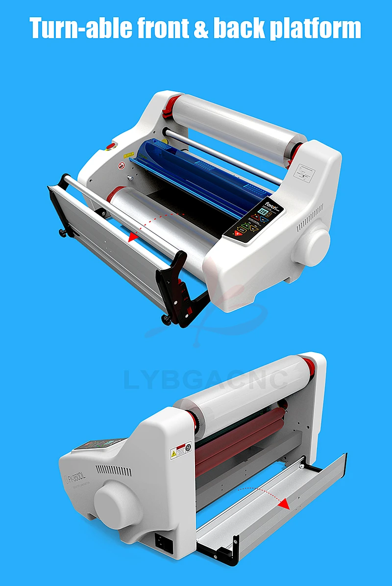 آلة الترقق أربعة الأسطوانة الباردة الساخنة سطح المكتب A3 A4 آلة تغليف الورق المتداول FY-350DL لفيلم صور 220 فولت الاتحاد الأوروبي التوصيل