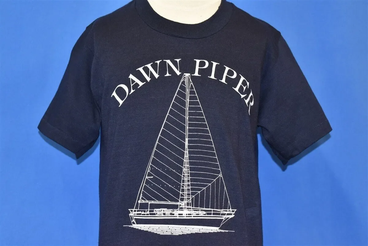 80er Jahre Dawn Piper Segelboot T-Shirt Jugendgröße L