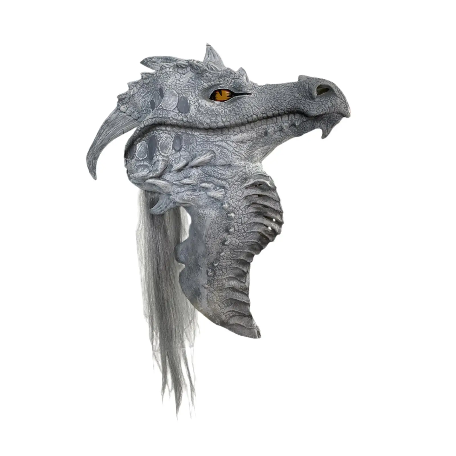 Máscara de dragão cosplay traje capa de cabeça para festival fantasia vestido carnaval