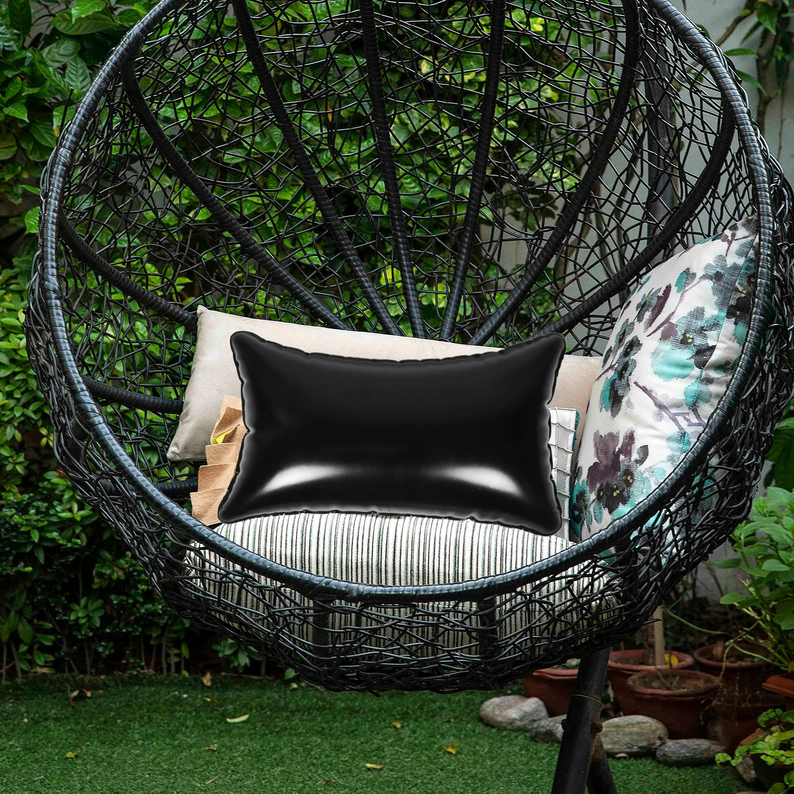 

Inflatable Cushion For Swing Hammock Chair Portable Pvc Pad Lightweight Outdoor Indoor Use Cushion For