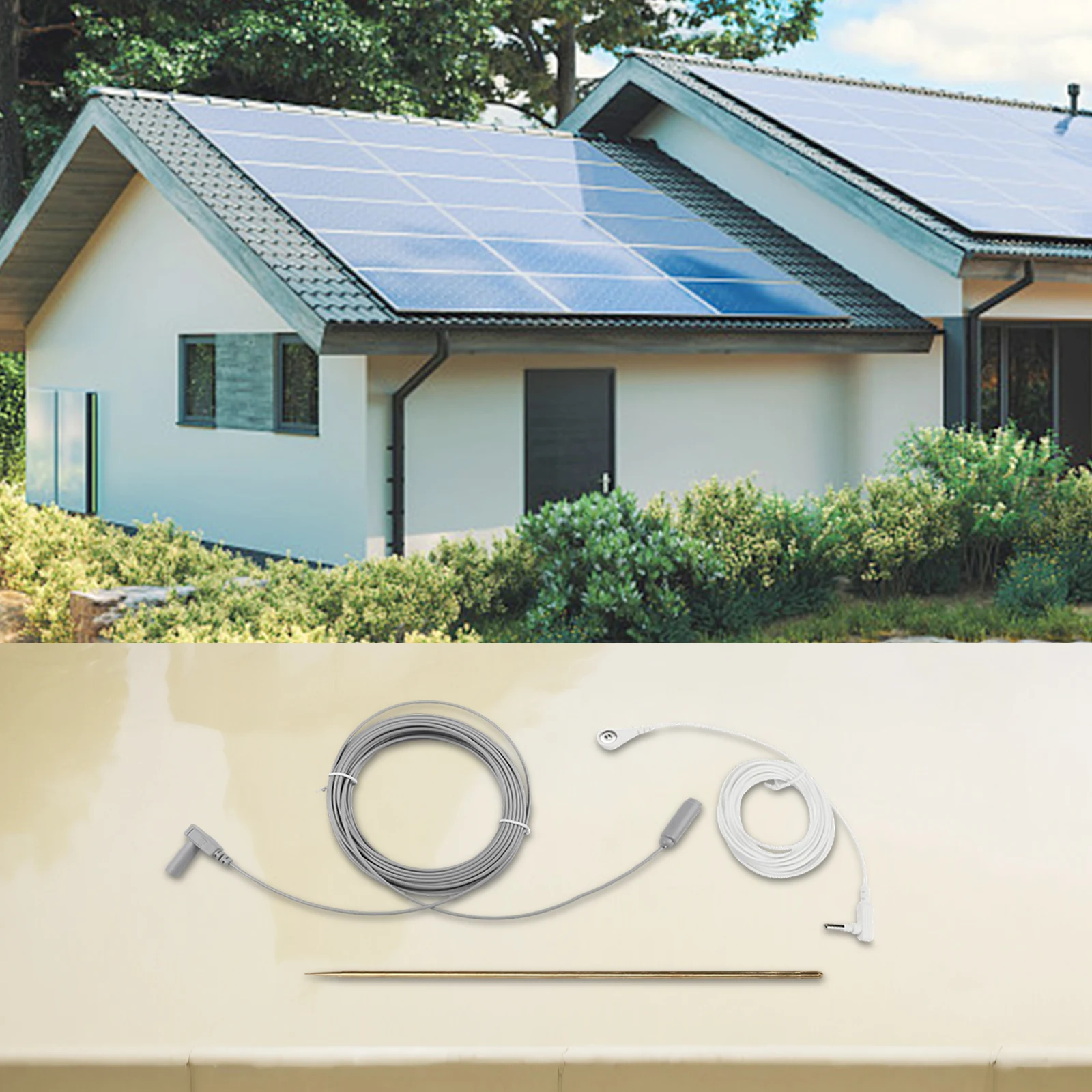 Easy Installation 12.5m Ground Wire User-Friendly Setup Connection To Grounded Products Home Electrical Safety