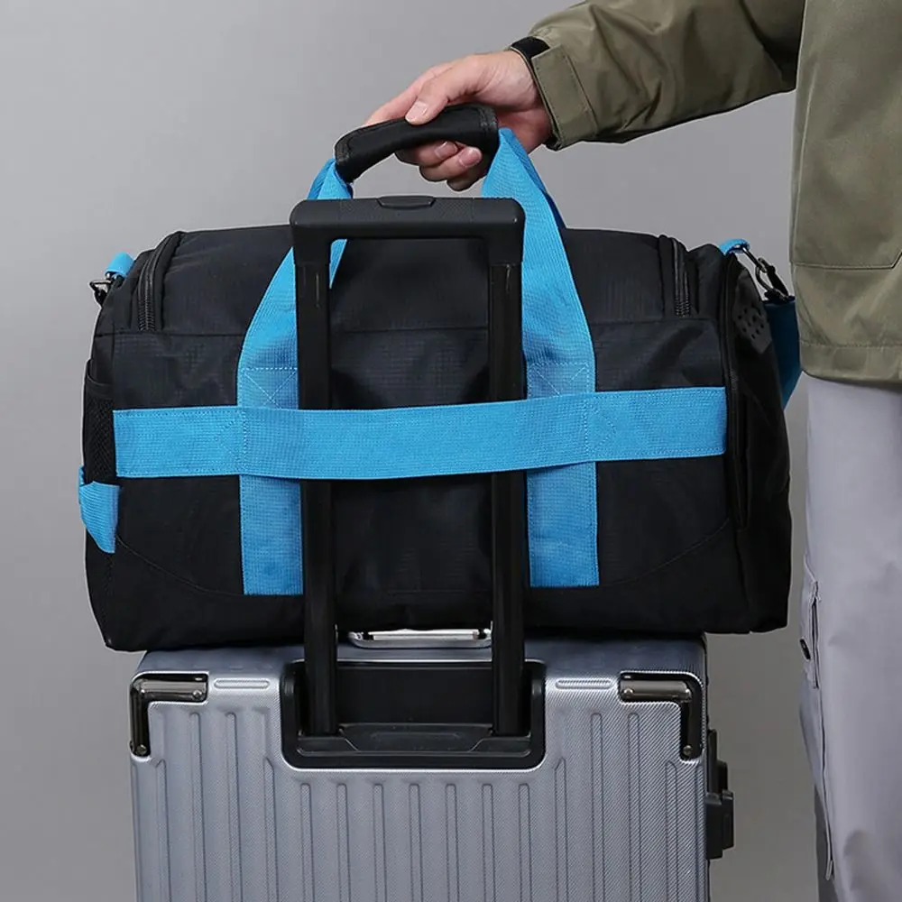 Reisetasche mit großer Kapazität, staubdicht, wasserdicht, Reisegepäck, Handtasche, tragbar, verschleißfest, Trocken- und Nasstrennbeutel