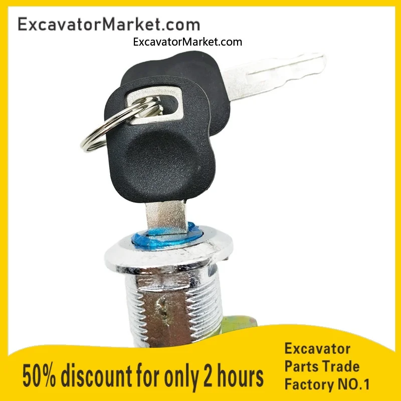 hot selling Excavator construction machinery parts door lock E306 307 320C 325 329 336D cabin door lock Excavator Accessories